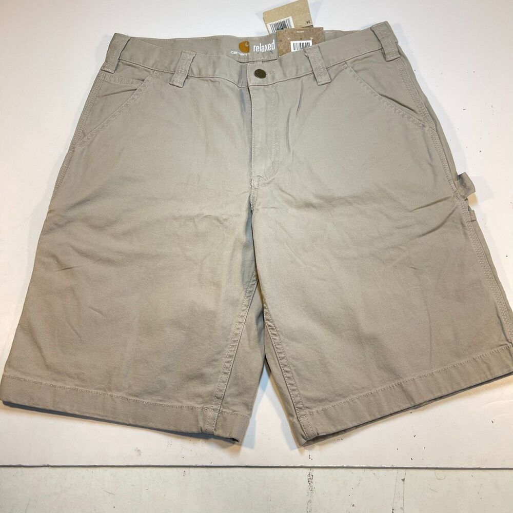 CARHARTT Relaxed Fit Carpenter Rugged Flex Rigby Work Shorts Mens 34  X 11 NEW